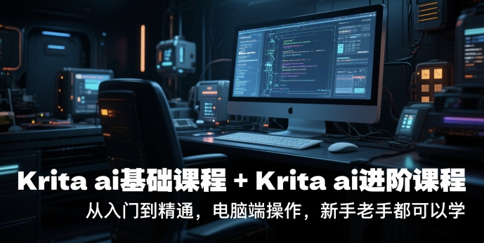 krita ai基础课程+Krita ai进阶课程，从入门到精通，电脑端操作，新手老手都可以学-零界教育
