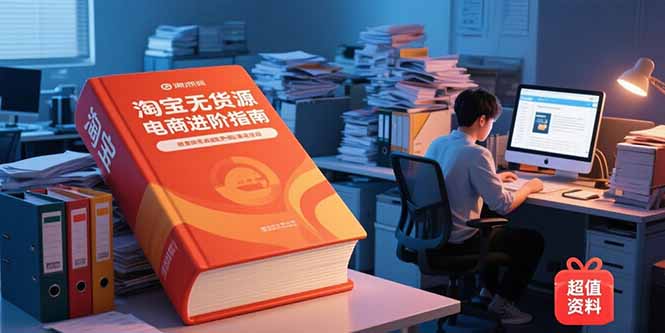 （15317期）淘宝无货源电商进阶指南，包含新人课、进阶课，配套资料，蓝海选品等-零界教育