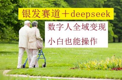 银发赛道+deepseek数字人全域变现，小白也能操作-零界教育
