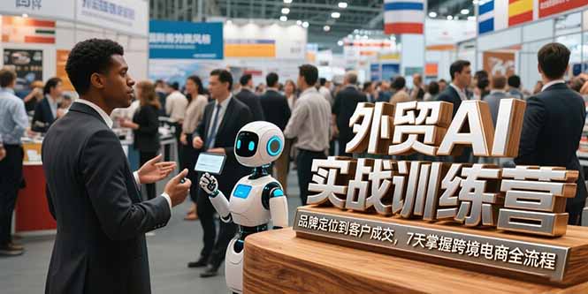 （15344期）外贸AI实战训练营(7月更新)，品牌定位到客户成交，7天掌握跨境电商全流程-零界教育