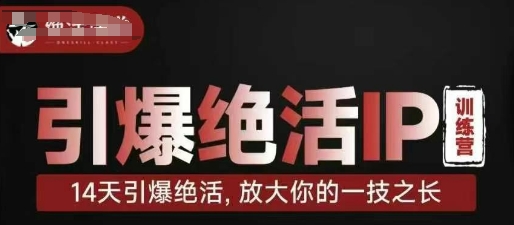 引爆绝活IP训练营，14天引爆绝活，放大你的一技之长-零界教育