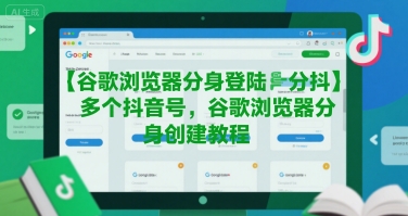 谷歌浏览器分身登陆多个抖音号，谷歌浏览器分身创建教程-零界教育