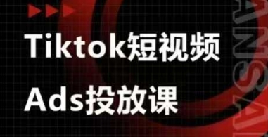 Ads视频投放课，tiktok短视频广告投放课-零界教育