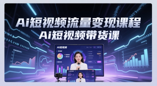Ai短视频流量变现课程，Ai短视频带货课-零界教育