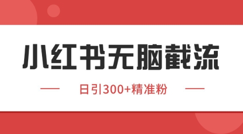 小红书截流同行客源，独家野路子获客玩法 日引200+暴力获客【揭秘】-零界教育