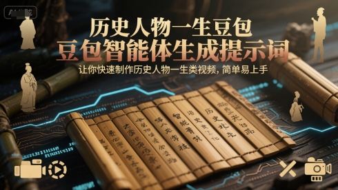 历史人物一生豆包智能体生成提示词，让你快速制作历史人物一生类视频，简单易上手-零界教育
