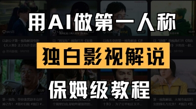 用AI做第一人称独白影视解说，手把手教学，保姆级教程-零界教育