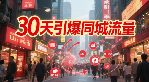 30天引爆同城流量：团购篇 认知篇 流量篇 来客篇 达人篇 老板人设IP篇 投流篇-零界教育