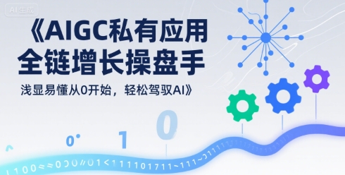 AIGC私有化应用全链增长操盘手，浅显易懂从0开始，轻松驾驭AI-零界教育