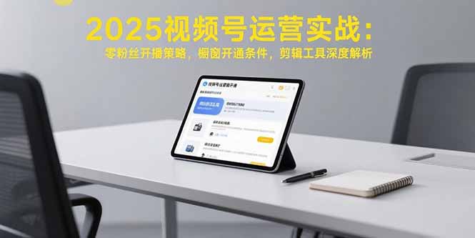 （15505期）2025视频号运营实战：零粉丝开播策略，橱窗开通条件，剪辑工具深度解析-零界教育