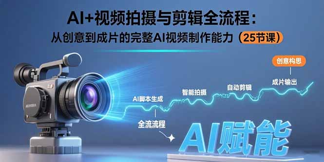 （15612期）AI+视频拍摄与剪辑全流程：从创意到成片的完整AI视频制作能力（25节课）-零界教育