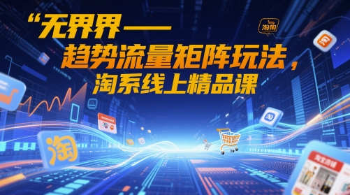 无界-趋势流量矩阵玩法，淘系线上精品课-零界教育