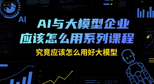 AI与大模型企业应该怎么用系列课程，究竟应该怎么用好大模型-零界教育