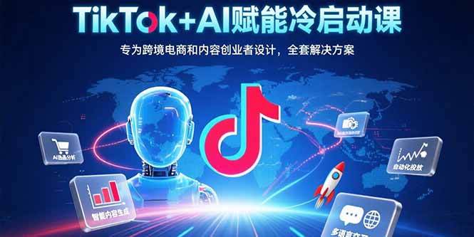 （15561期）TikTok+AI赋能冷启动课：专为跨境电商和内容创业者设计，全套解决方案-零界教育