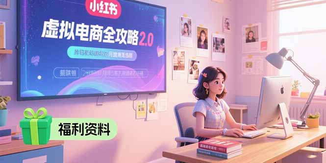 （15387期）虚拟电商全攻略2.0，开店选品实操流程，账号定位、货源发布、笔记发布技巧-零界教育