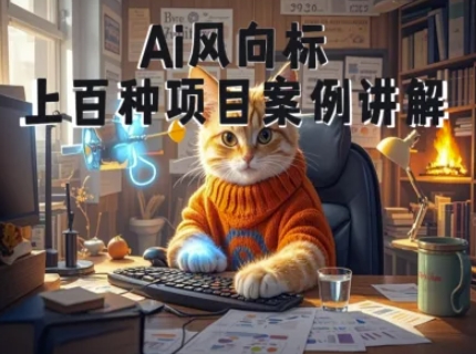 Ai风向标-附100种项目案例玩法-0基础小白到大神ai视频商业应用教学-零界教育