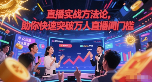 直播实战方法论，助你快速突破万人直播间门槛-零界教育